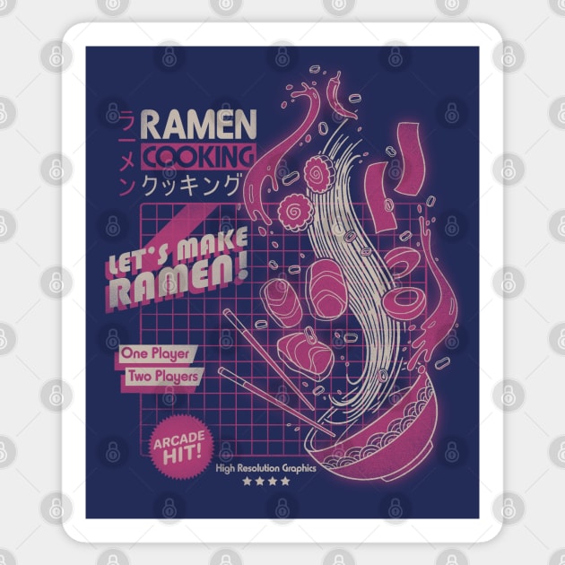 Arcade Ramen Sticker by Getsousa